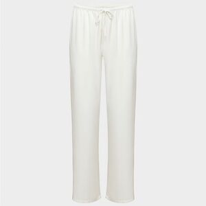 Aritzia White Satin Pants | Sunday Best Campus Pant